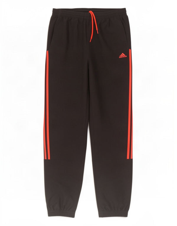 Adidas Boys Tracksuit Trousers Joggers 15-16 Years Black Polyester