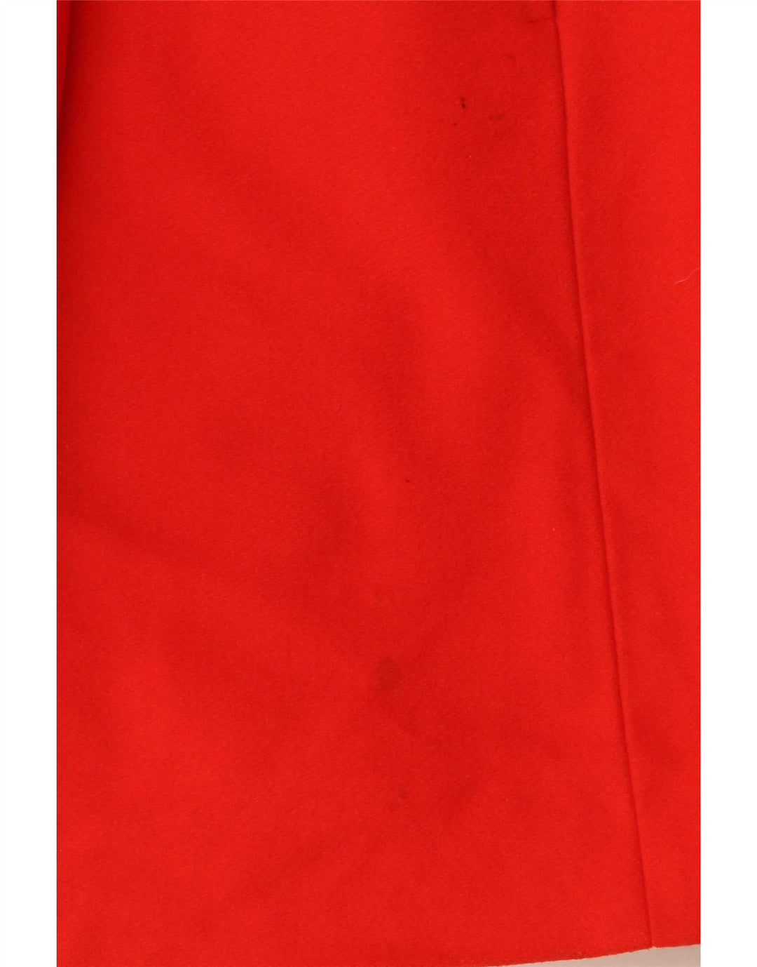 Benetton Womens Overcoat IT 38 XS Orange Wool