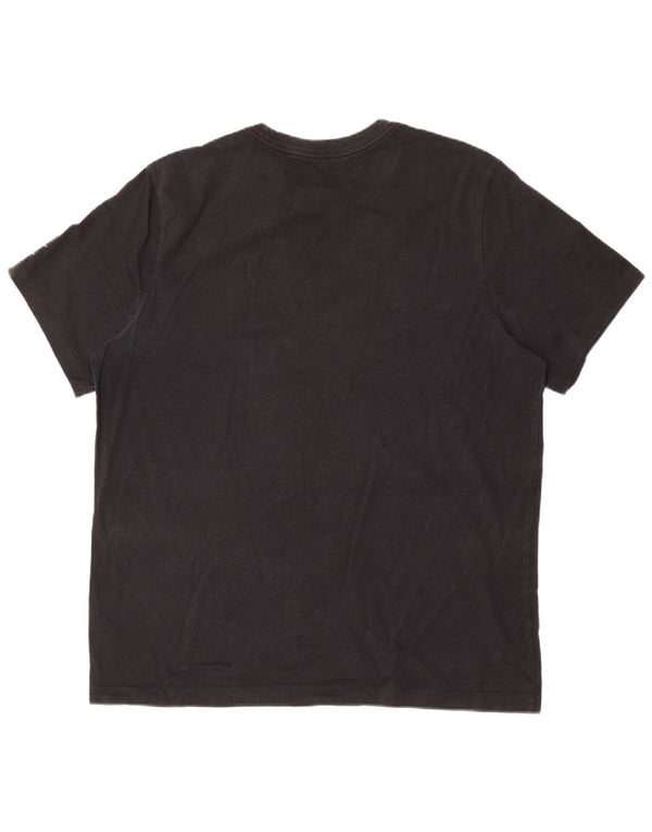 Nike Mens Swoosh Graphic T-Shirt Top XL Black Cotton