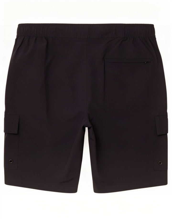 Marks & Spencer Mens Cargo Shorts Large W34 Black Polyamide