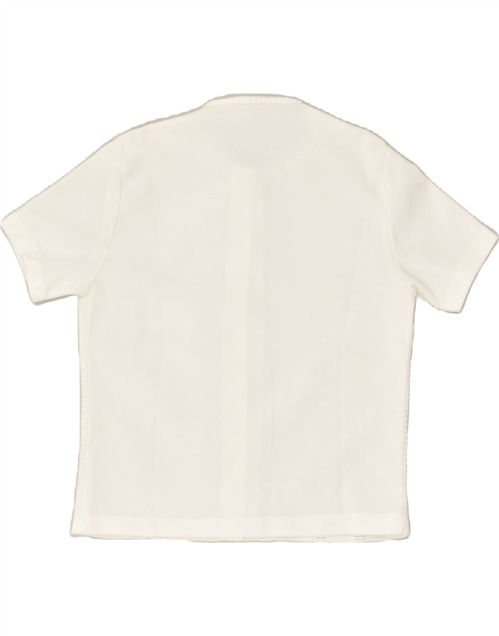 VINTAGE Womens Blouse Top UK 14 Large White | Vintage Vintage | Thrift | Second-Hand Vintage | Used Clothing | Messina Hembry 