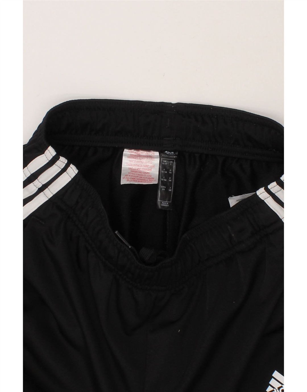 ADIDAS Boys Tracksuit Trousers Joggers 13-14 Years  Black Polyester Vintage Adidas and Second-Hand Adidas from Messina Hembry 