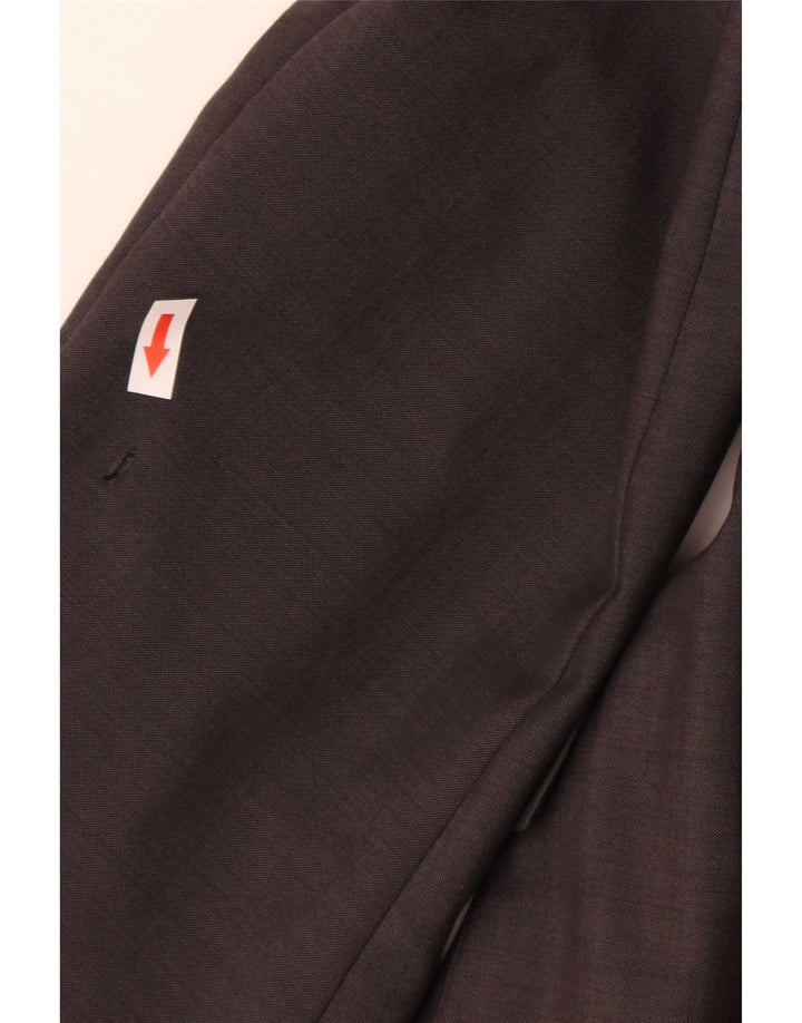 Hugo Boss Mens 2 Button Blazer Jacket EU 58 4XL Grey Virgin Wool Classic