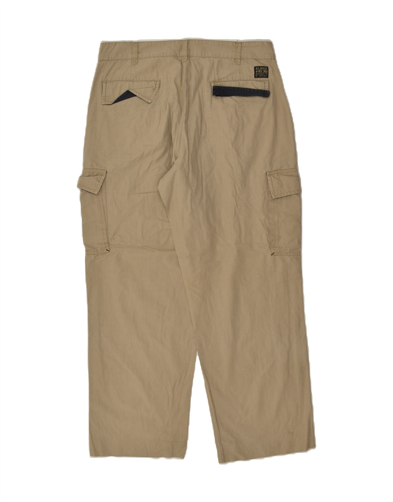 MASH Mens Straight Cargo Trousers W32 L30  Beige | Vintage Mash | Thrift | Second-Hand Mash | Used Clothing | Messina Hembry 