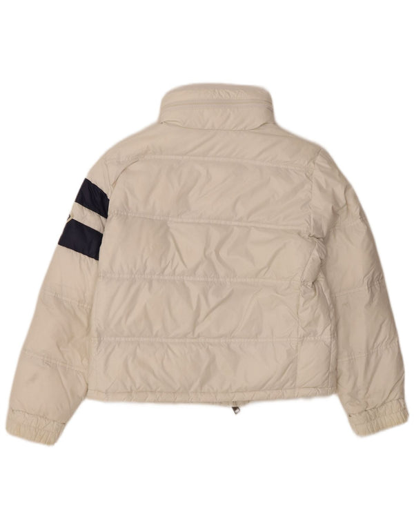 Moncler Girls Graphic Padded Jacket 9-10 Years White Colourblock Polyamide