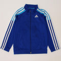 ADIDAS Boys Tracksuit Top Jacket 5-6 Years Blue Polyester Vintage Adidas and Second-Hand Adidas from Messina Hembry 