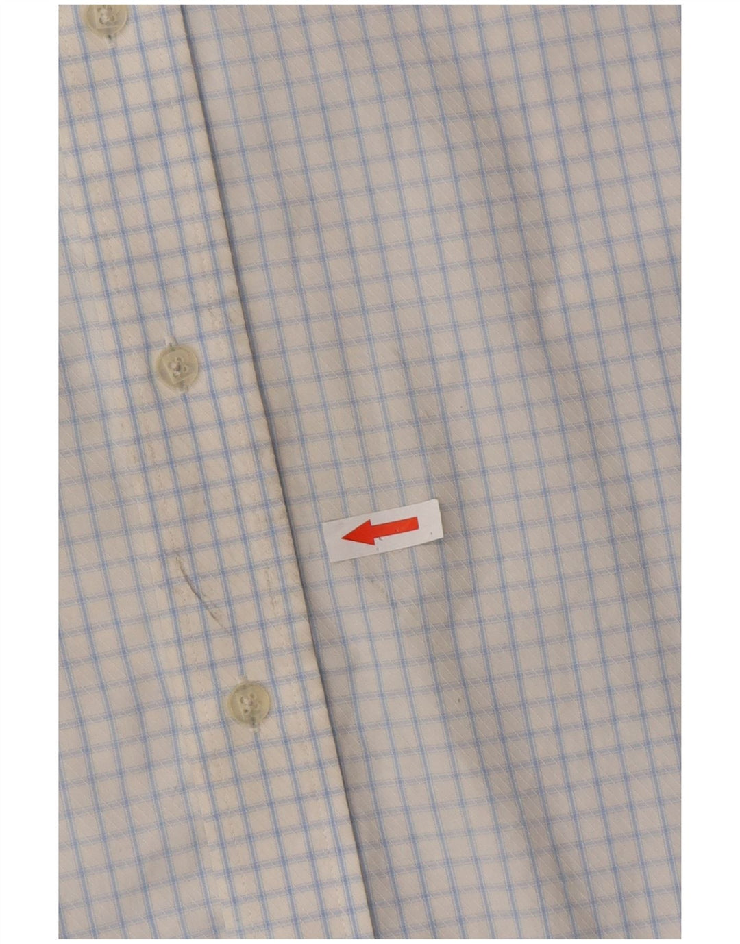 Pierre Cardin Mens Shirt Size 41 16 Large Blue Check Cotton