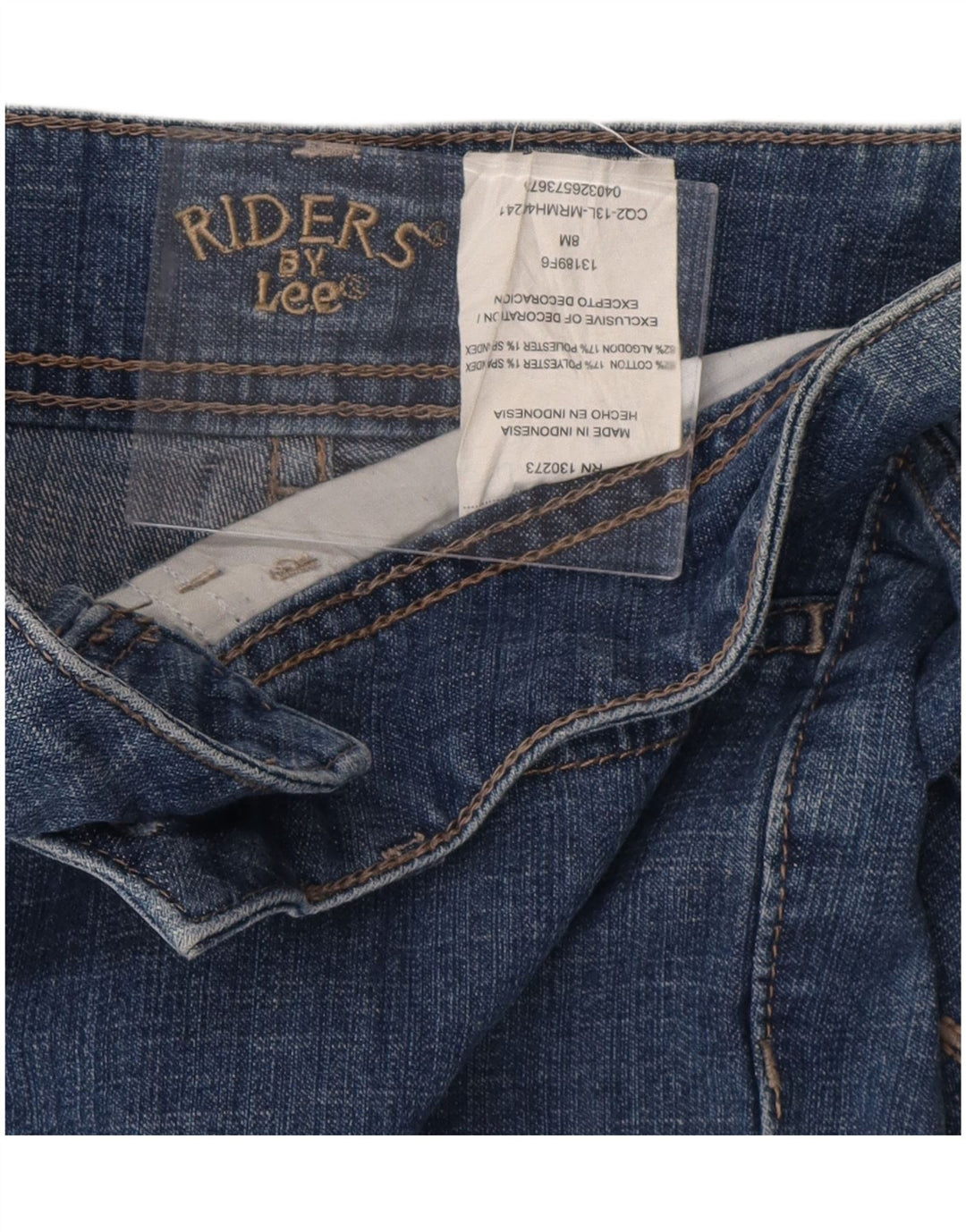 LEE Womens Riders Capri Jeans US 8 Medium W32 L20 Blue Cotton