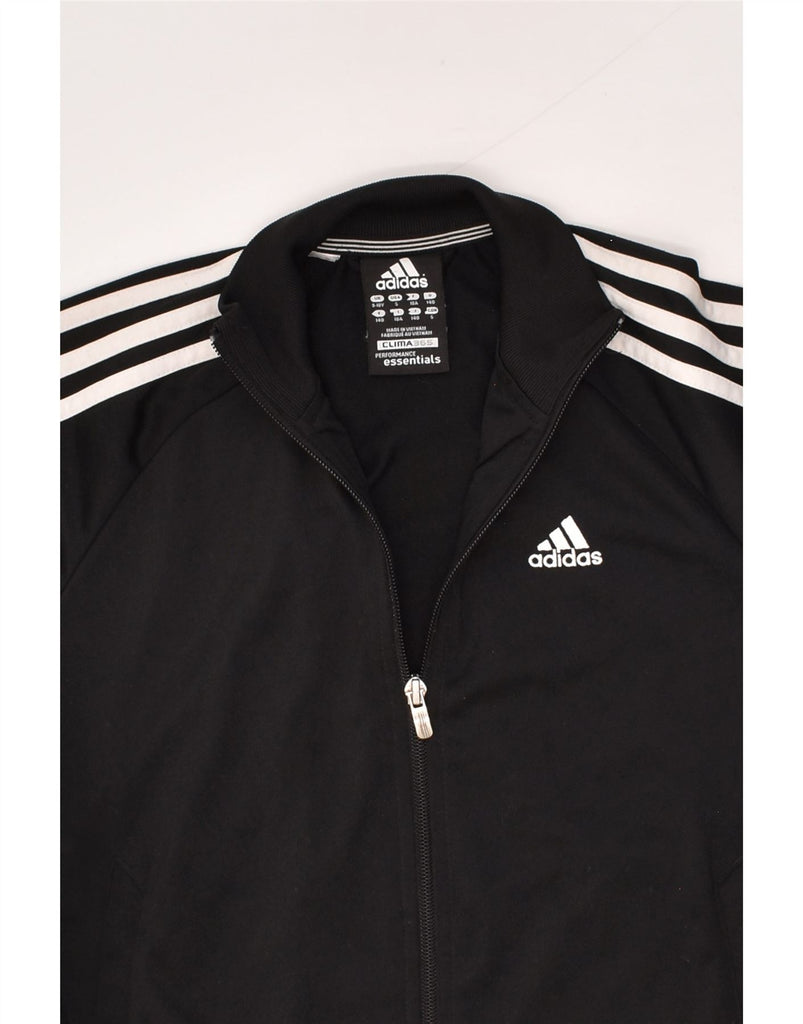 ADIDAS Boys Clima 365 Tracksuit Top Jacket 9-10 Years Black | Vintage Adidas | Thrift | Second-Hand Adidas | Used Clothing | Messina Hembry 