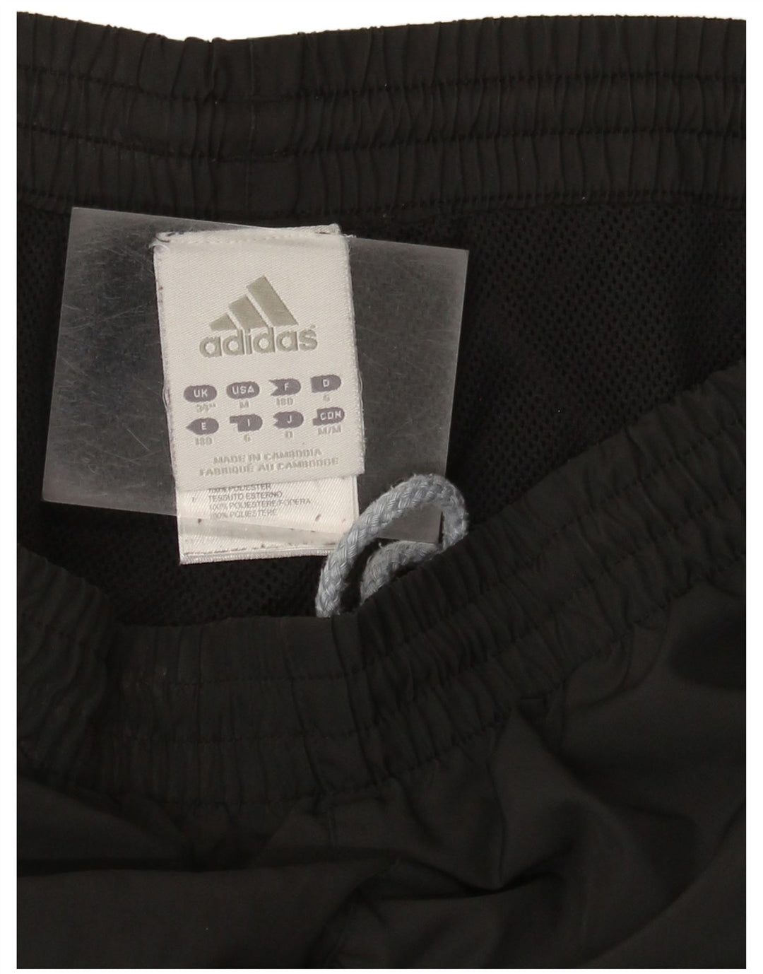 Adidas Mens Tracksuit Trousers Large Black Polyester