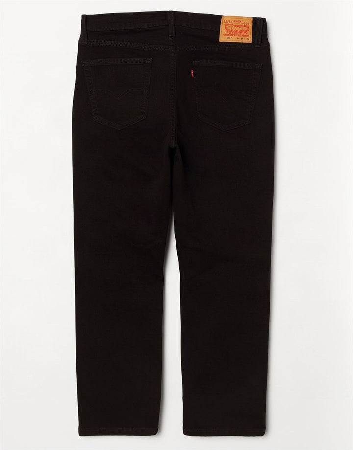 Levi's Mens 514 Straight Jeans W34 L26 Black Cotton