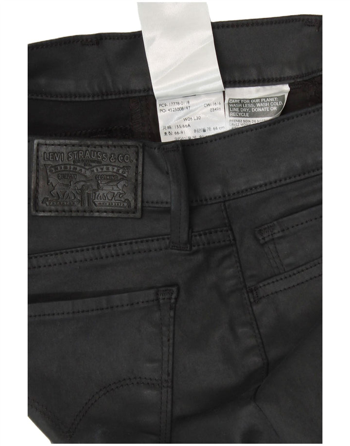 Levi's Womens Skinny Casual Trousers W26 L30 Black