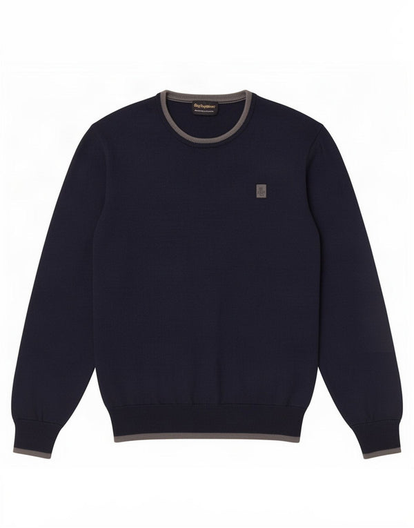 Refrigiwear Boys Crew Neck Jumper Sweater 15-16 Years 2XL Navy Blue Wool