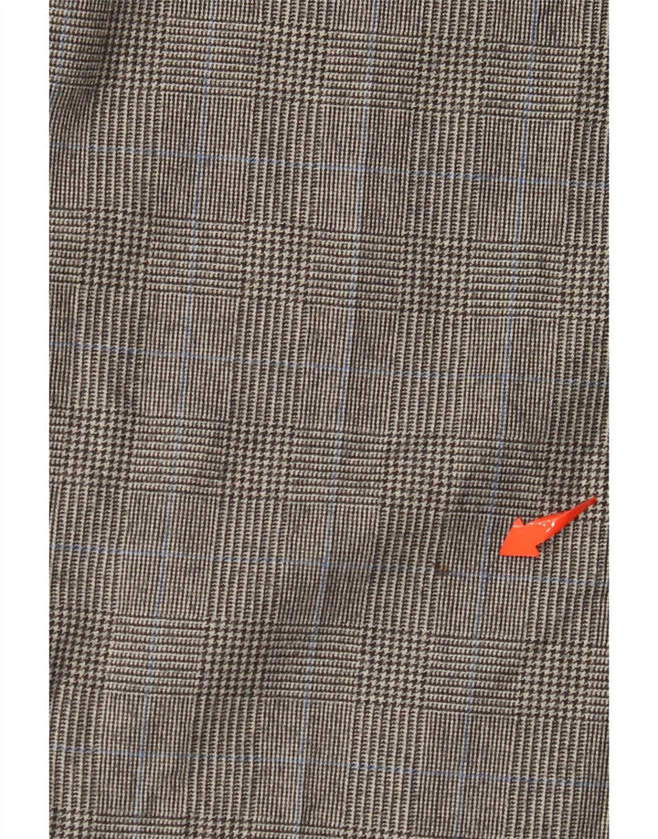 BROOKS BROTHERS Mens Madison Pegged Suit Trousers W32 L29 Grey Houndstooth