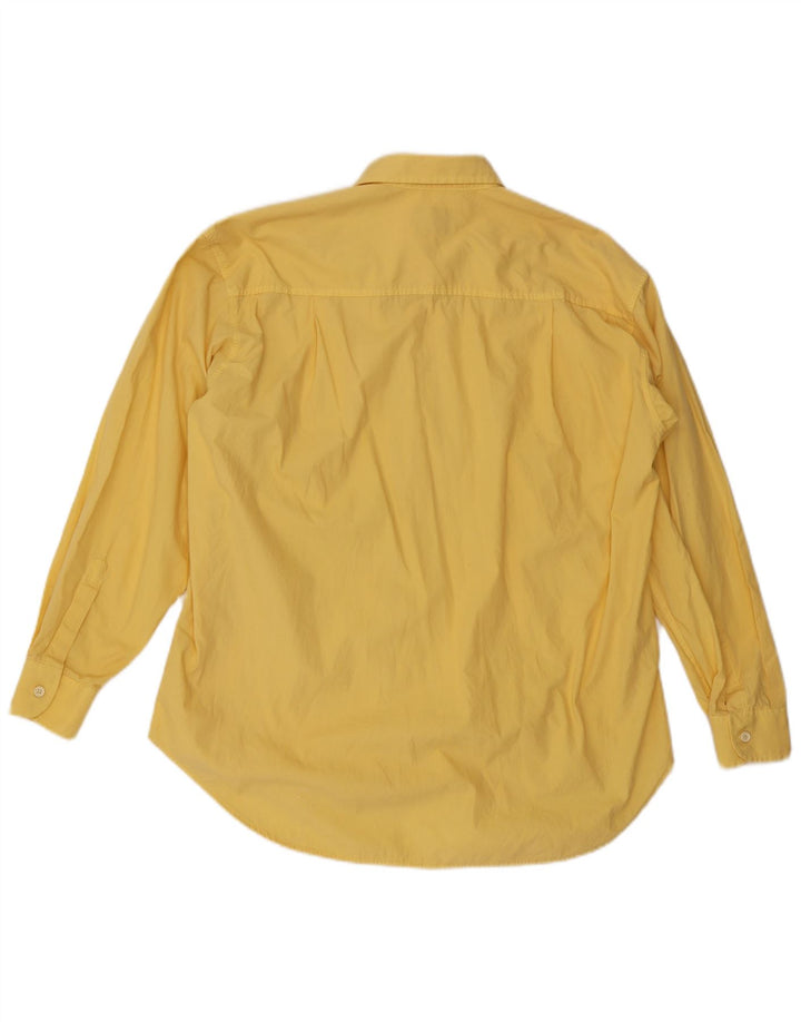 VINTAGE Mens Shirt Large Yellow