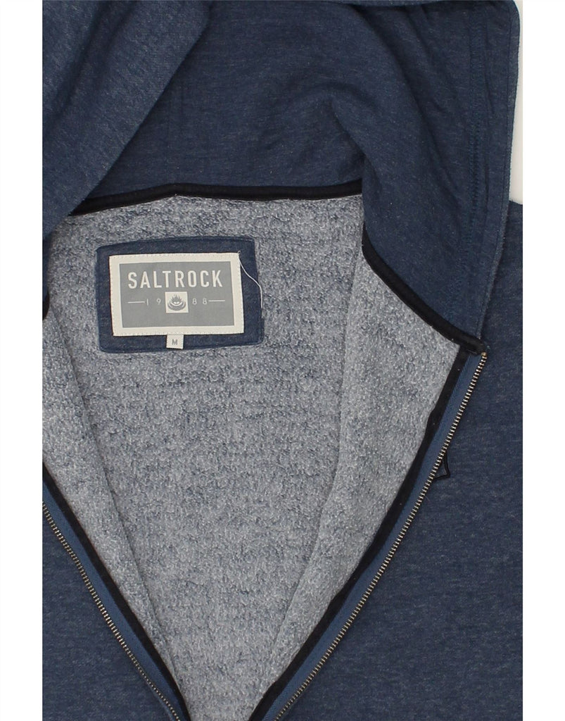 SALTROCK Mens Zip Hoodie Sweater Medium Blue Cotton | Vintage Saltrock | Thrift | Second-Hand Saltrock | Used Clothing | Messina Hembry 