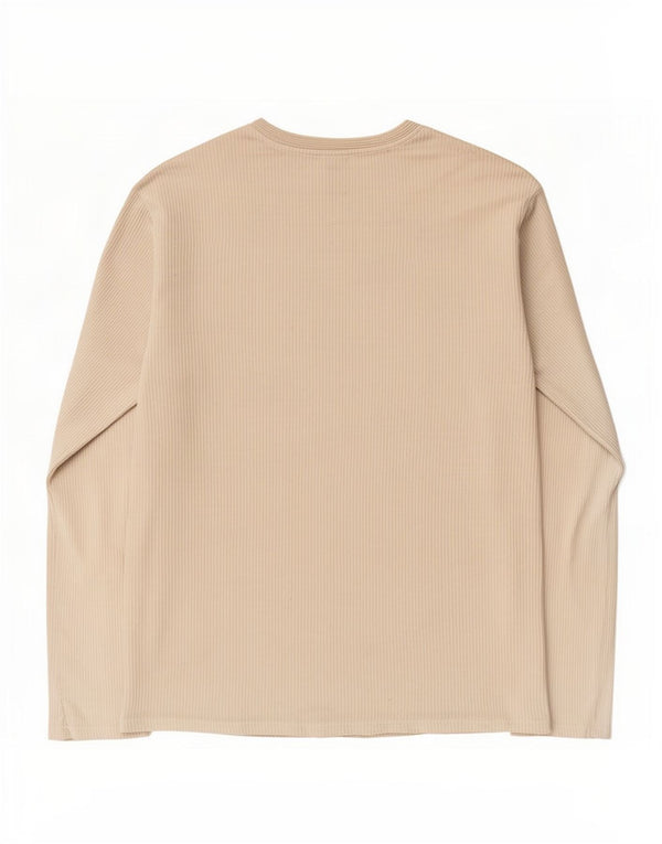 Zara Mens Top Long Sleeve XL Off White