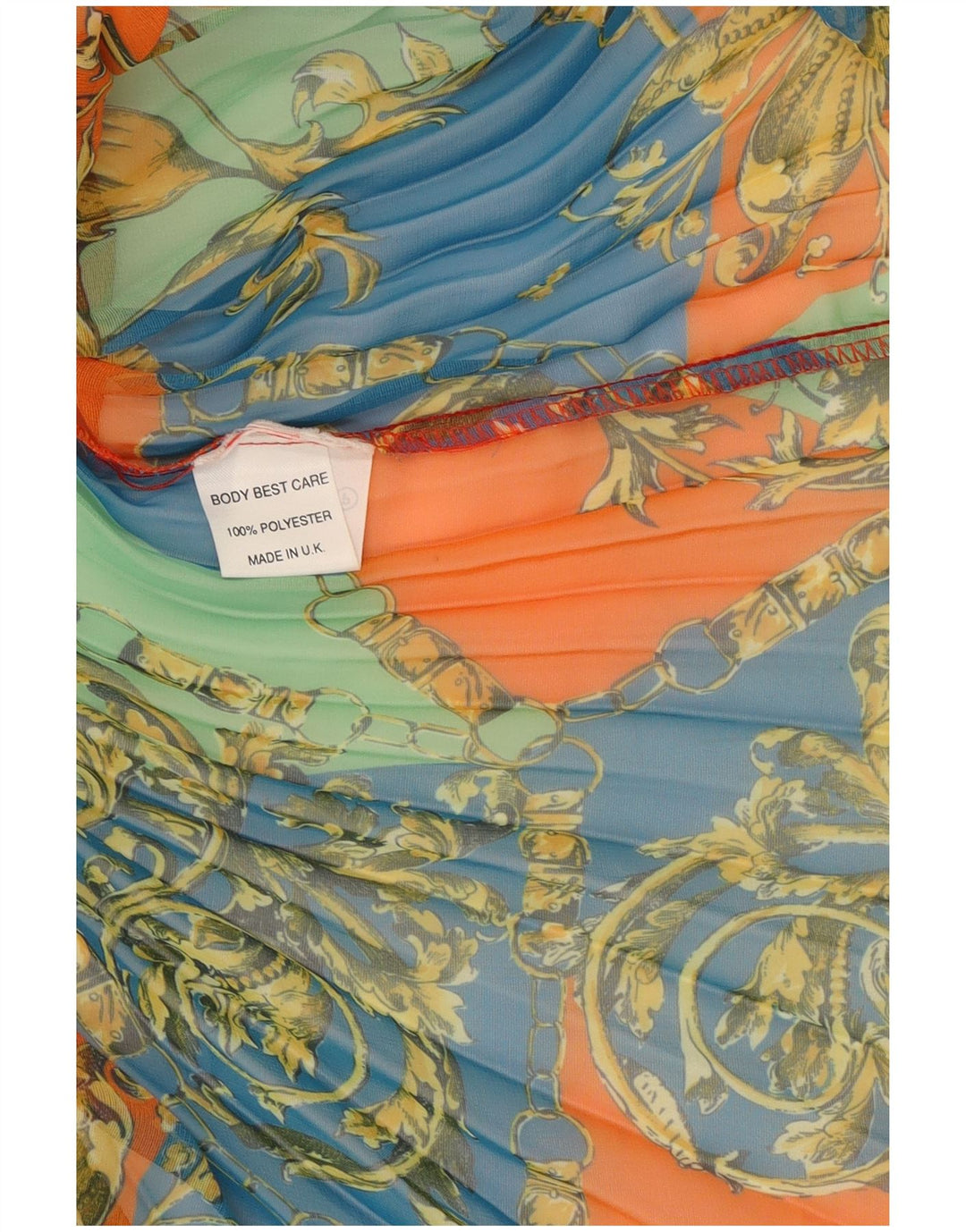 Vintage Womens A-Line Skirt W25 XS Multicoloured Floral Polyester