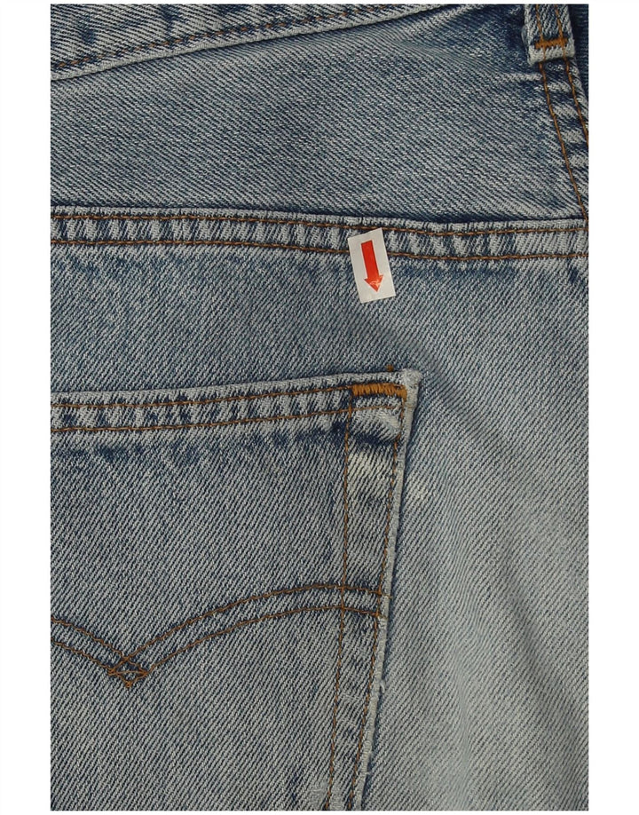 Levi's Mens 501 Distressed Straight Jeans W32 L27 Blue Cotton