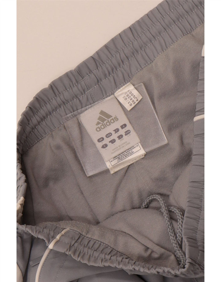 Adidas Mens Tracksuit Trousers Large  Grey Colourblock Polyester