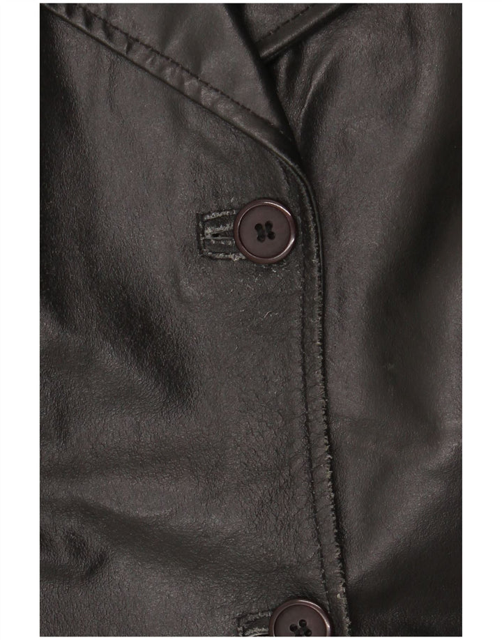 K'S Womens Leather Jacket IT 48 XL Black