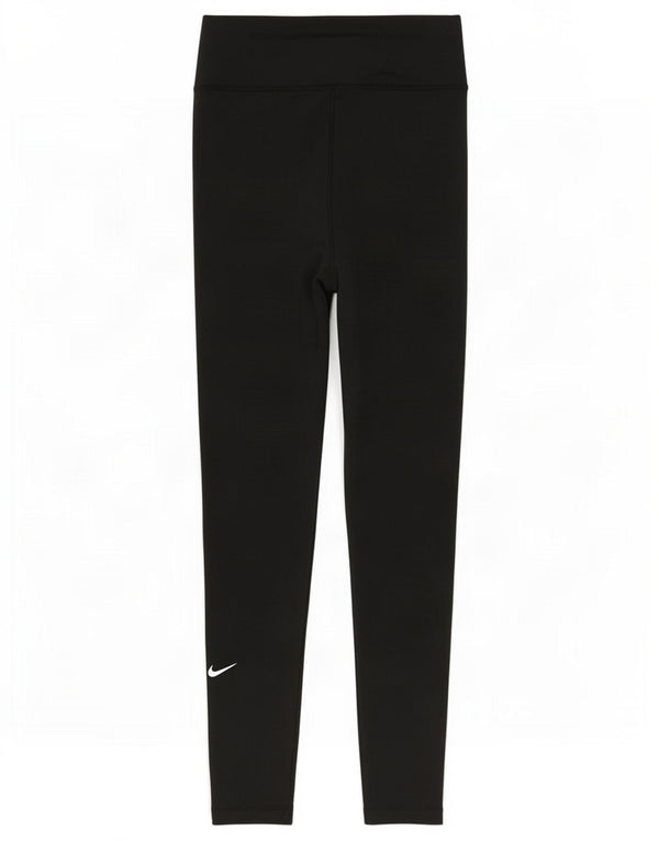Nike Girls Dri Fit Leggings 13-14 Years XL Black Polyester