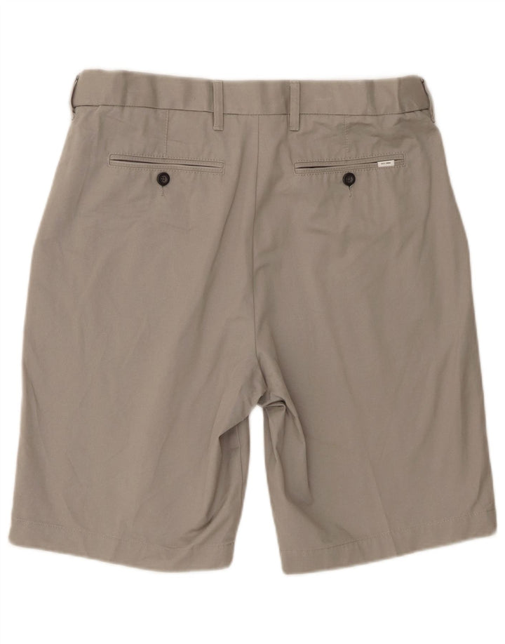 Marks & Spencer Mens Chino Shorts W34 Large Grey Cotton