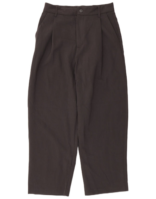 Zara Mens High Waist Pegged Chino Trousers EU 38 Small W30 L29 Grey
