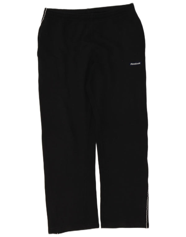Reebok Mens Tracksuit Trousers Medium  Black Cotton