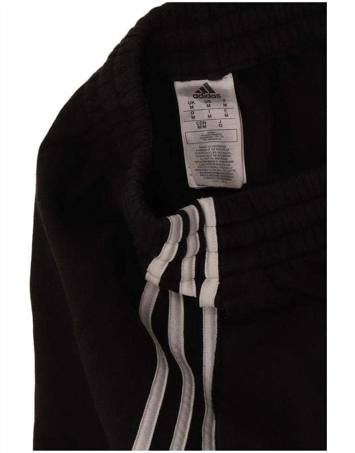 Adidas Mens Tracksuit Trousers Joggers Medium  Black Cotton