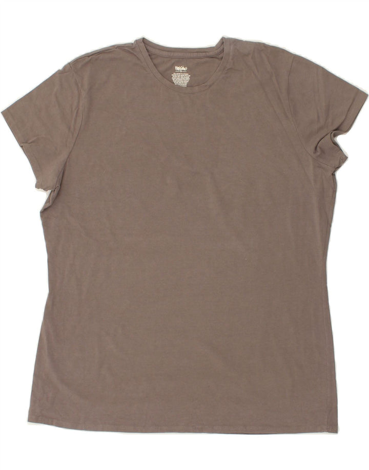 MOSSIMO Womens T-Shirt Top UK 20 2XL Grey Cotton Vintage Mossimo and Second-Hand Mossimo from Messina Hembry 