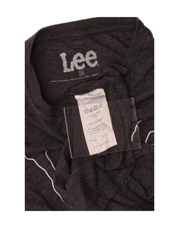 LEE Mens Graphic T-Shirt Top Small Grey Cotton Vintage Lee and Second-Hand Lee from Messina Hembry 