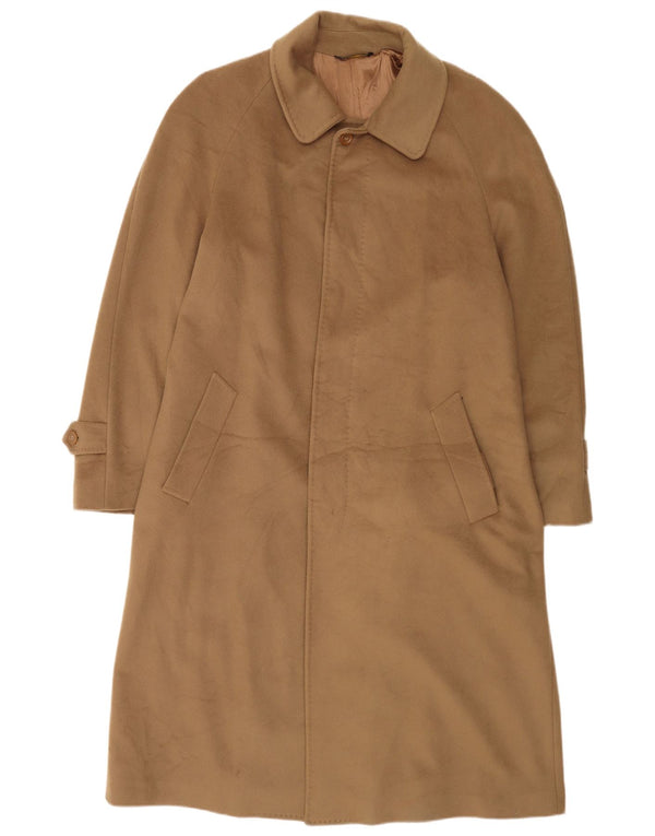 Berry Adams Mens Overcoat IT 54 2XL Beige Virgin Wool