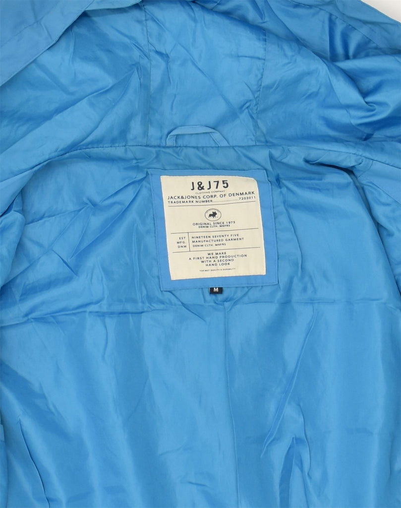 JACK & JONES Womens Hooded Utility Jacket UK 16 Medium Blue Nylon | Vintage Jack & Jones | Thrift | Second-Hand Jack & Jones | Used Clothing | Messina Hembry 