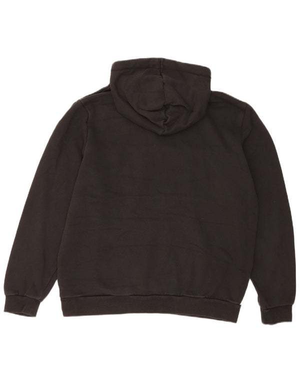 Puma Mens Graphic Hoodie Jumper Large Black Colourblock Polyester