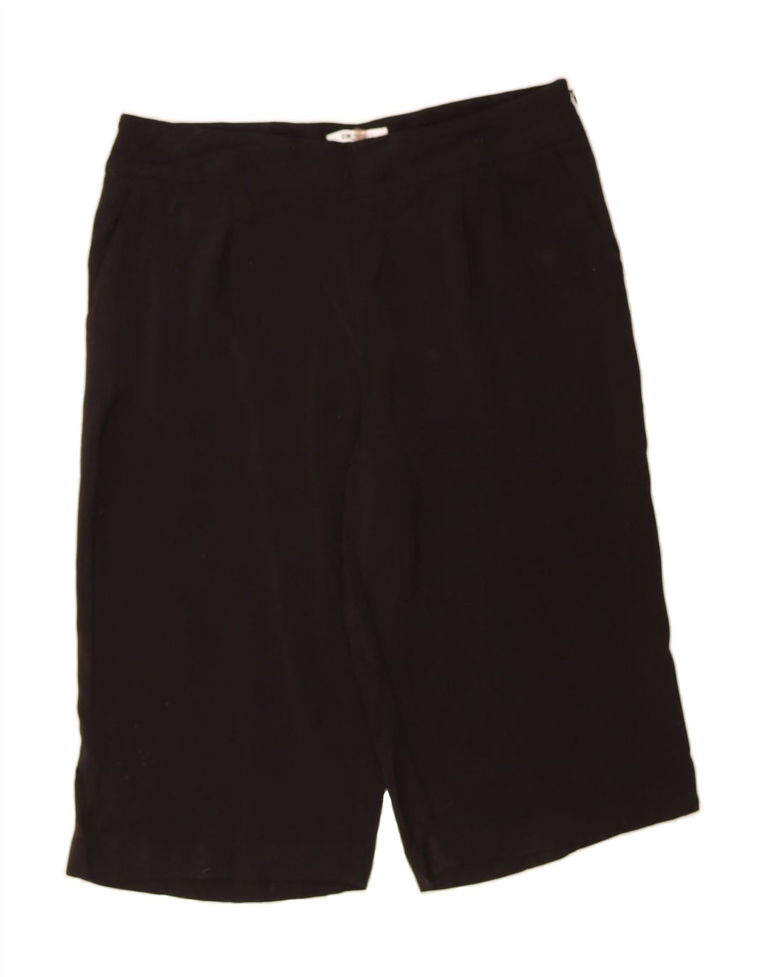 DKNY Womens High Waist Bermuda Shorts US 14 XL W36  Black Polyester Vintage Dkny and Second-Hand Dkny from Messina Hembry 