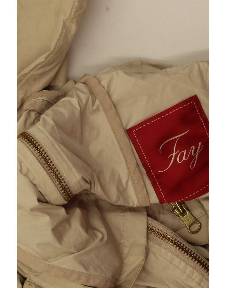 Fay Womens Crop Utility Jacket UK 8 Small Beige