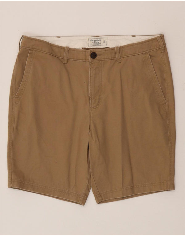 Abercrombie & Fitch Mens Chino Shorts W36 Large Beige Cotton