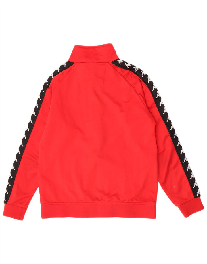 Kappa Boys Graphic Tracksuit Top Jacket 11-12 Years Red Colourblock