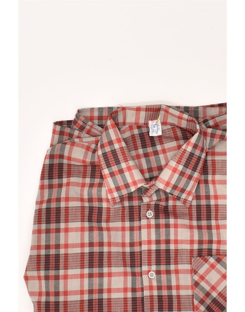 VINTAGE Mens Shirt Medium Red Check | Vintage Vintage | Thrift | Second-Hand Vintage | Used Clothing | Messina Hembry 