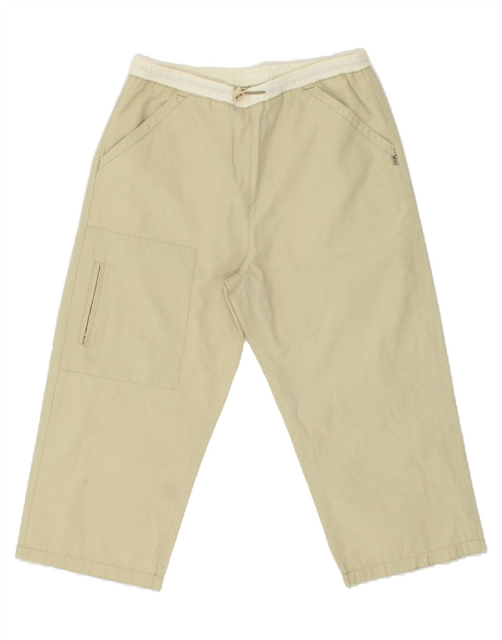 INVICTA Womens Straight Capri Trousers  Small W28 L20 Beige Cotton Vintage Invicta and Second-Hand Invicta from Messina Hembry 