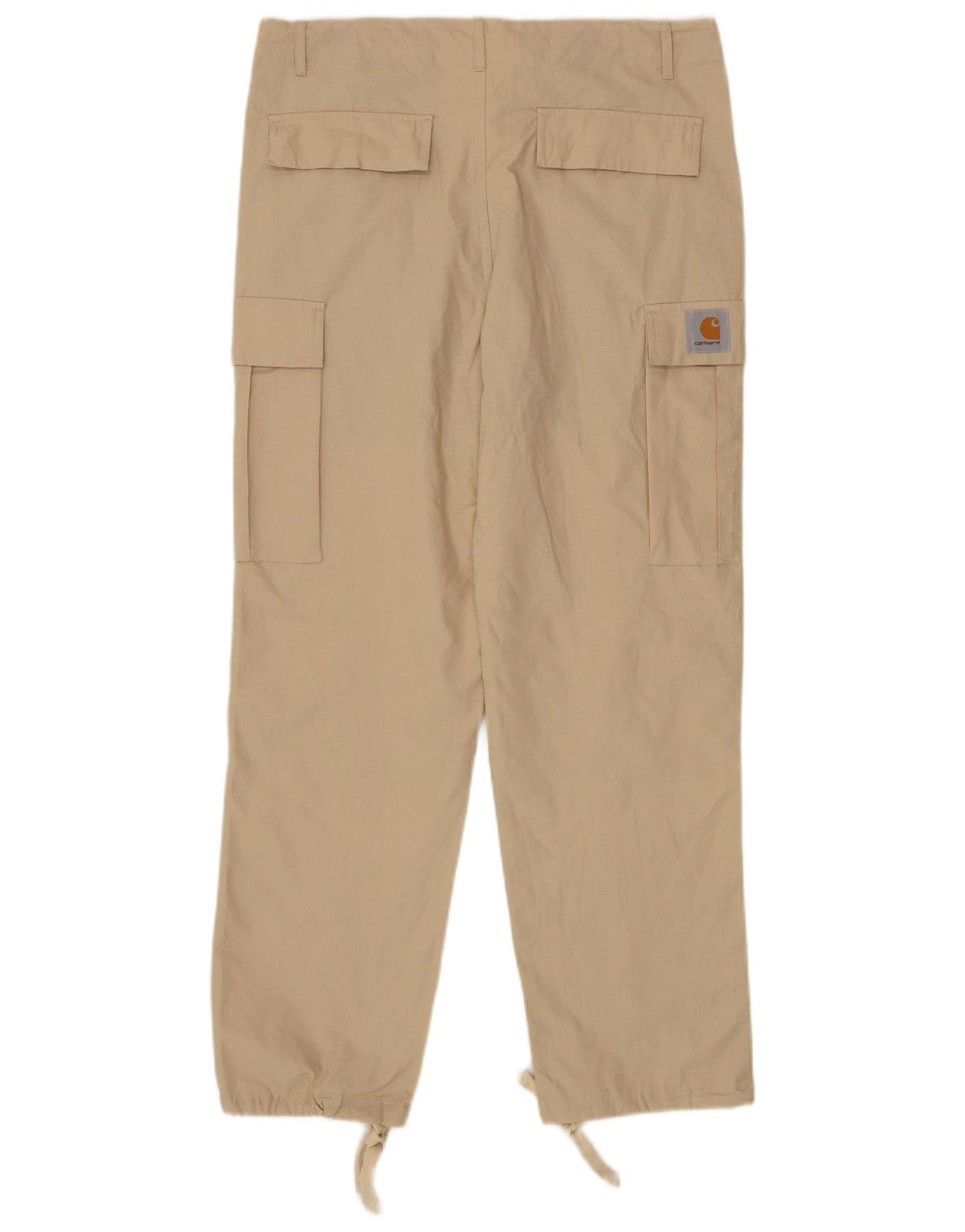 Carhartt Mens Straight Cargo Trousers Medium W34 L29 Beige Cotton