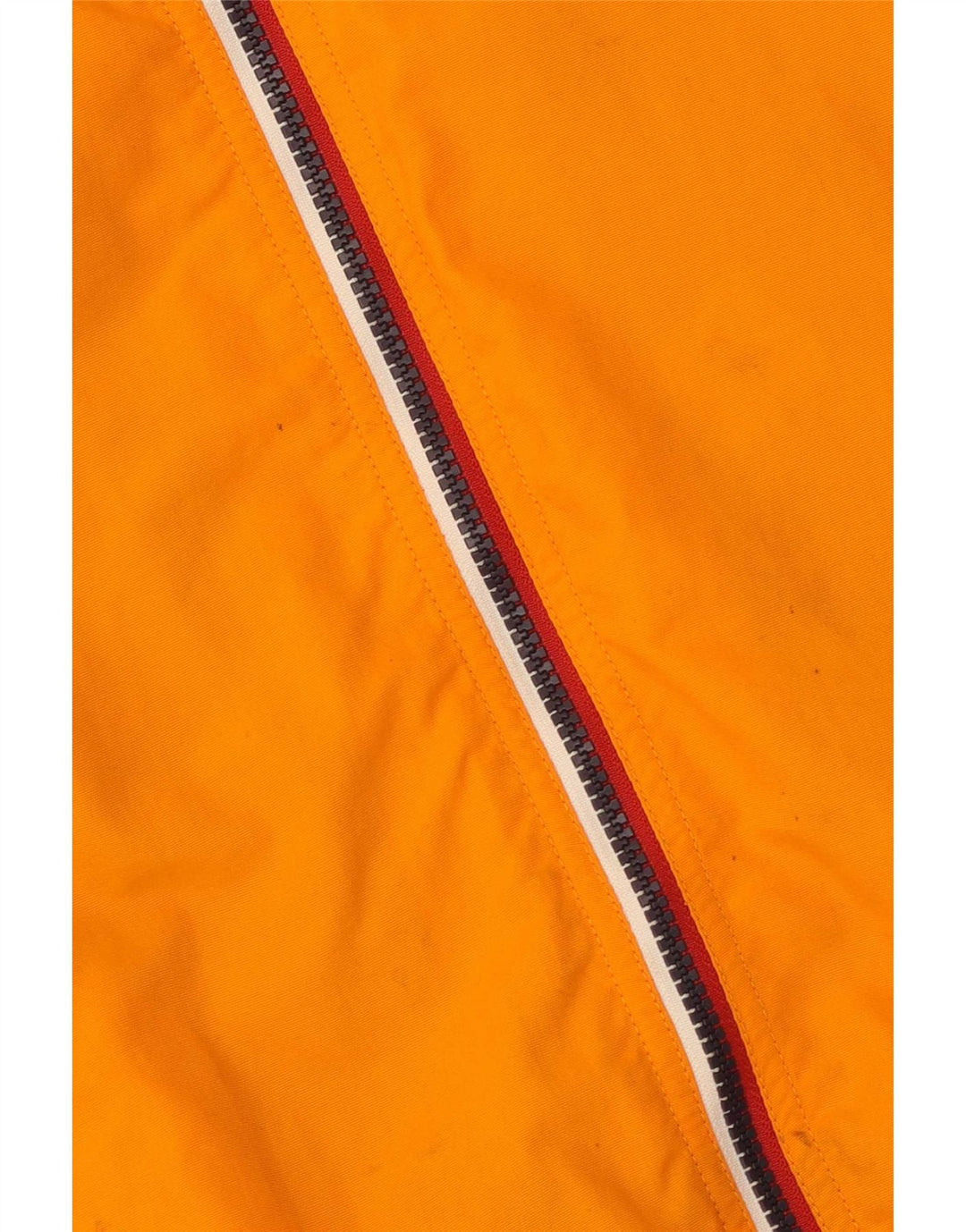 Tommy Hilfiger Mens Bomber Jacket UK 38 Medium Orange Colourblock Polyamide