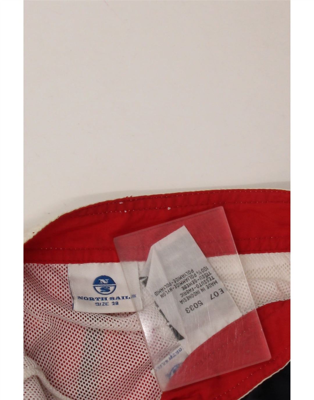 NORTH SAILS Mens Graphic Swimming Shorts Small  Navy Blue Colourblock