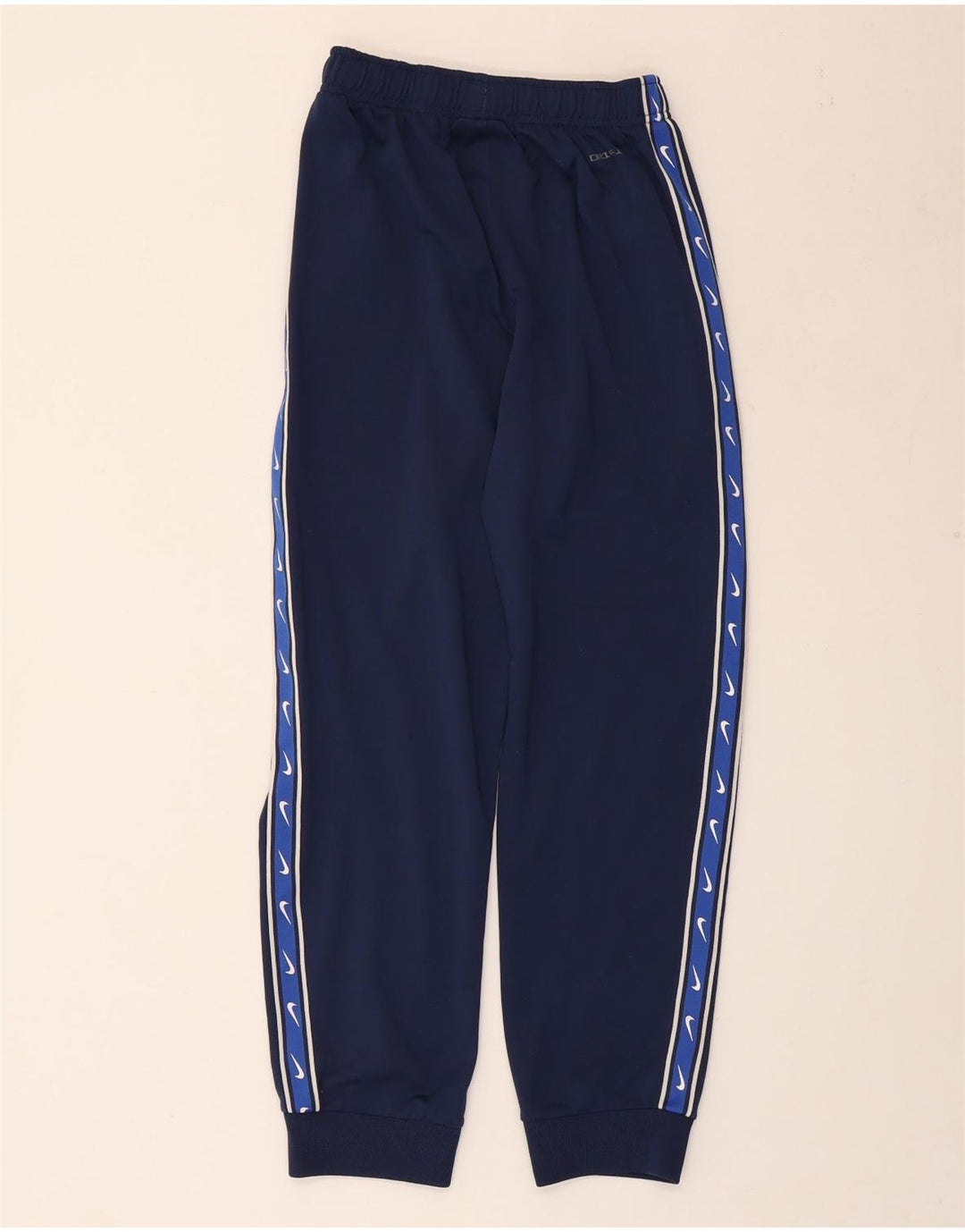 NIKE Boys Dri Fit Tracksuit Trousers Joggers 13-14 Years XL Navy Blue