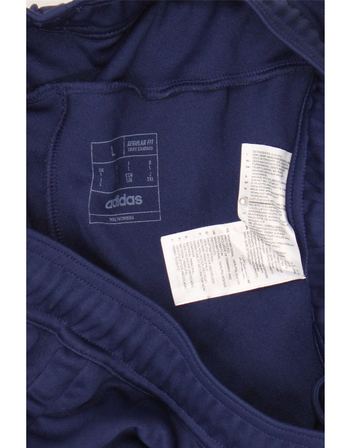 Adidas Mens Aeroready Regular Fit Sport Shorts Large Navy Blue Polyester