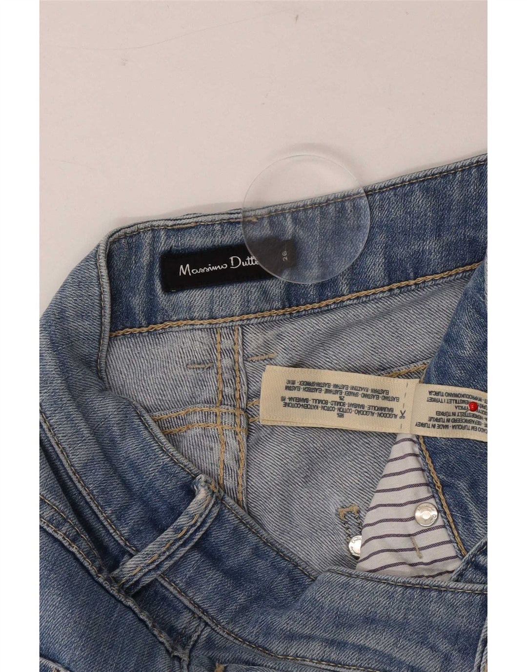 Massimo Dutti Womens Slim Jeans W26 L32 Blue Cotton