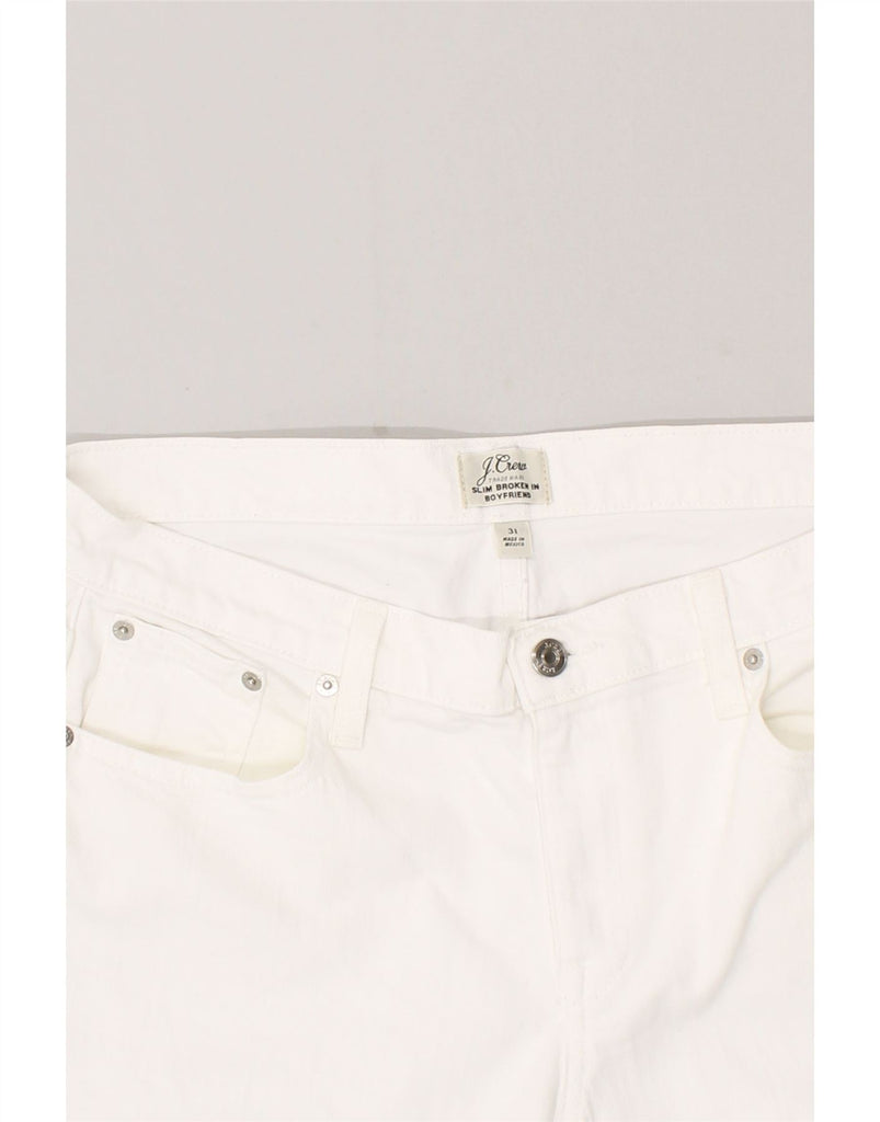 J. CREW Womens Boyfriend Slim Jeans W31 L28 White Cotton | Vintage J. Crew | Thrift | Second-Hand J. Crew | Used Clothing | Messina Hembry 