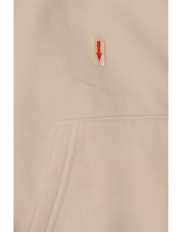 Puma Mens Graphic Hoodie Jumper Medium White Cotton