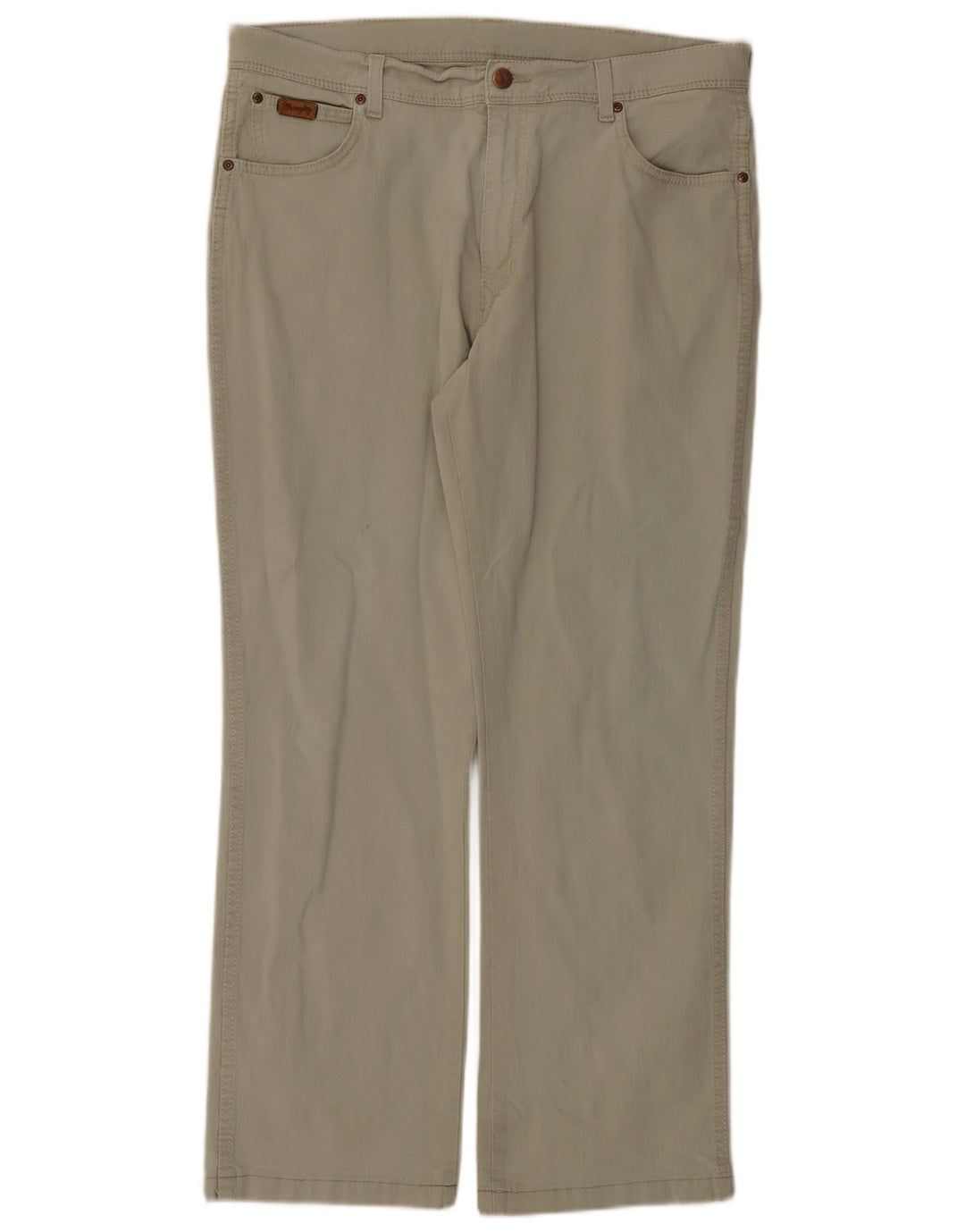 Wrangler Mens Texas Straight Jeans W38 L29 Green Cotton